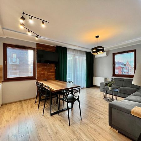 Stylish Apartment Oldtown Riverview Balcony Danzig Exterior foto