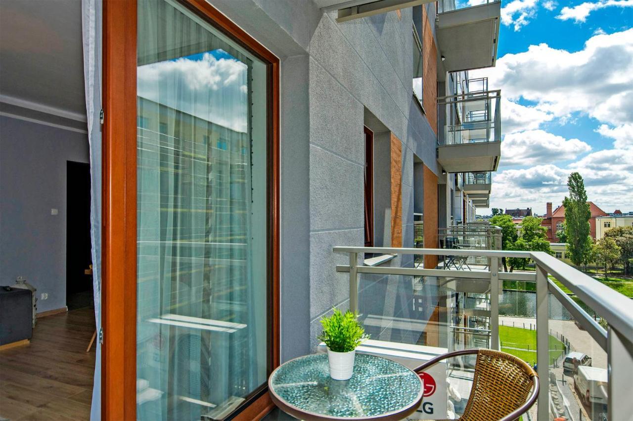 Stylish Apartment Oldtown Riverview Balcony Danzig Exterior foto