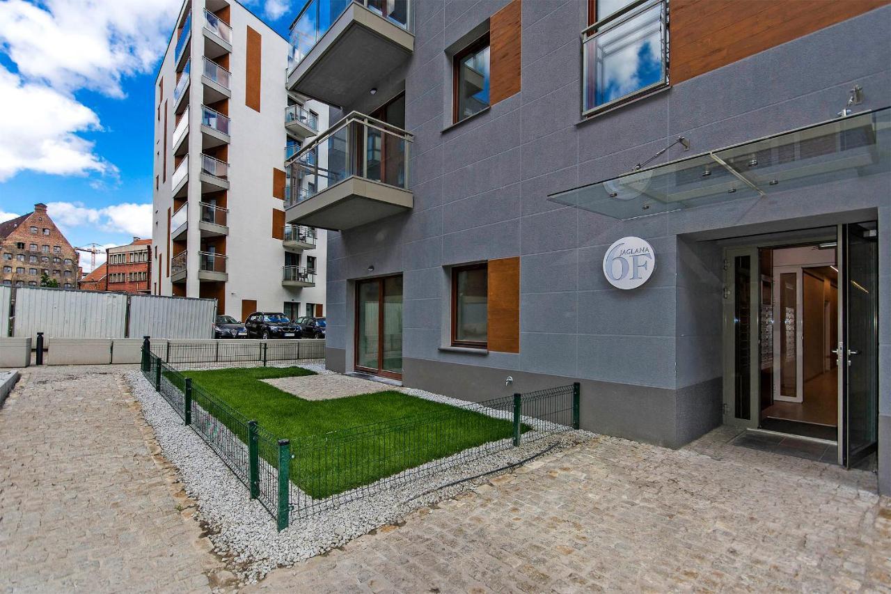 Stylish Apartment Oldtown Riverview Balcony Danzig Exterior foto