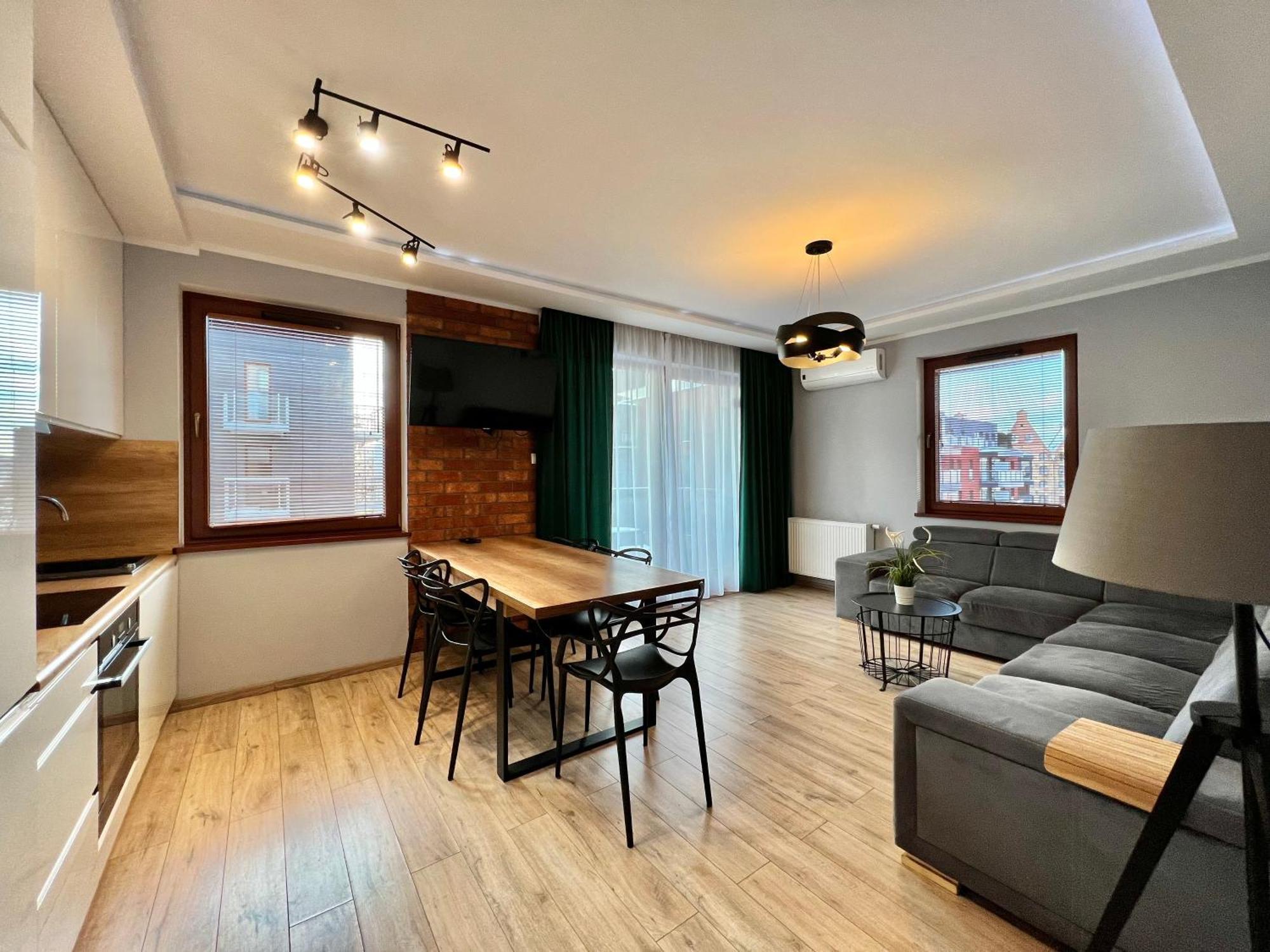 Stylish Apartment Oldtown Riverview Balcony Danzig Exterior foto