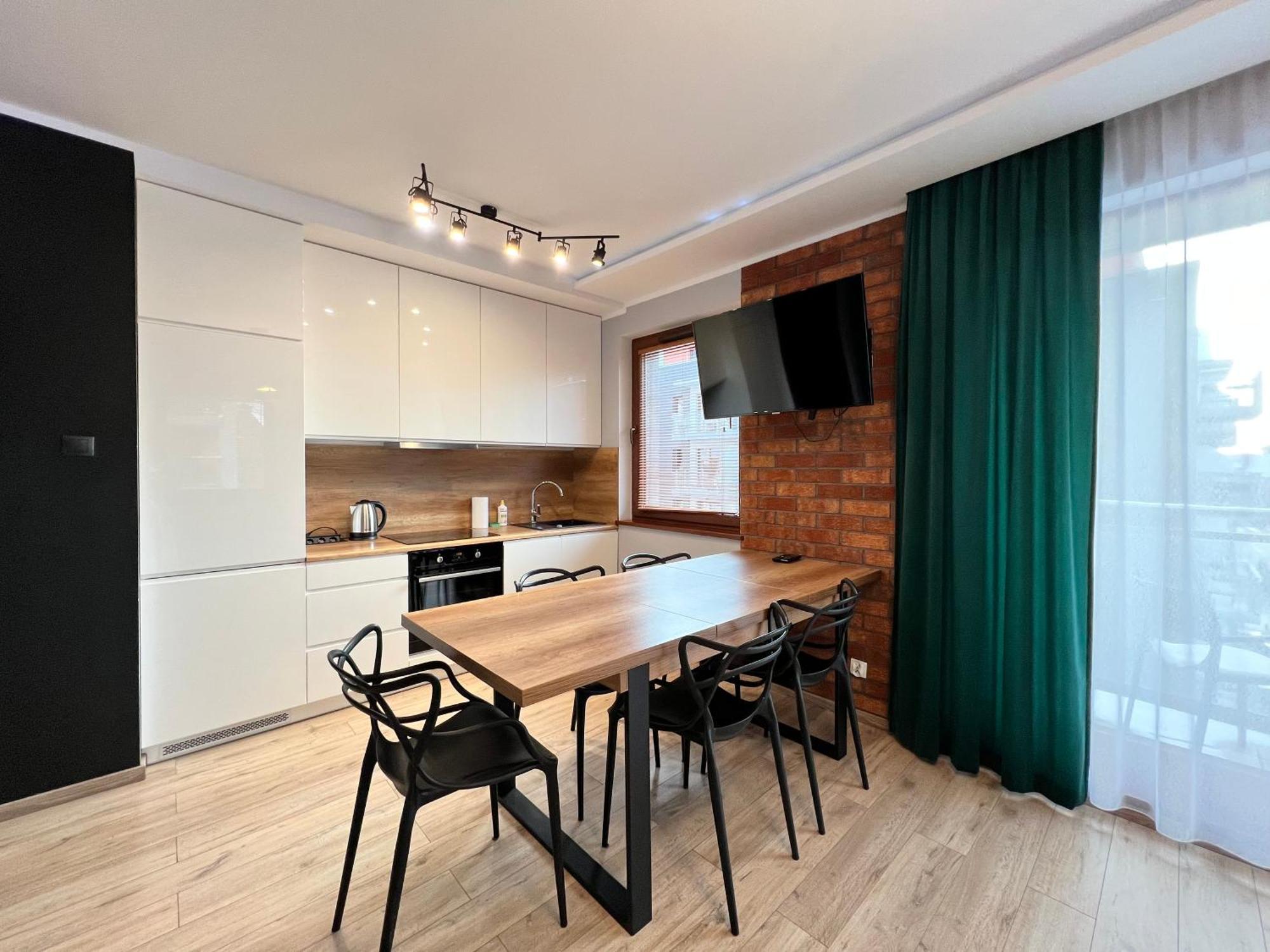 Stylish Apartment Oldtown Riverview Balcony Danzig Exterior foto
